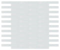 MIA White 2x16 Frosted Glass Mosaic