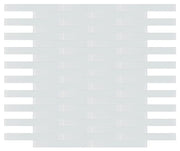 MIA White 2x16 Frosted Glass Mosaic