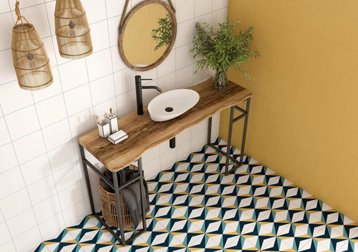 Doria Mustard 7.9x7.9 Matte Ceramic Tile