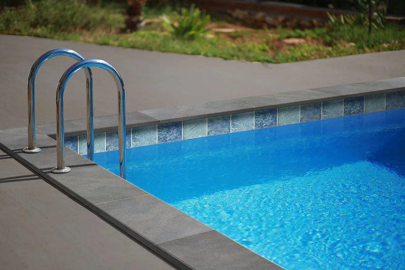 Midnight Montage 13x24 Eased Matte Porcelain Pool Coping