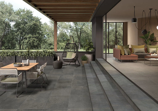 Midnight Montage 13x24 Eased Matte Porcelain Pool Coping