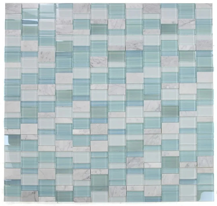 Milano Prime Blue New 1x1 Glass Mosaic