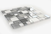 Milano Sea 11.75x11.75 Glass & Marble Mosaic