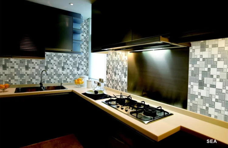 Milano Sea 11.75x11.75 Glass & Marble Mosaic