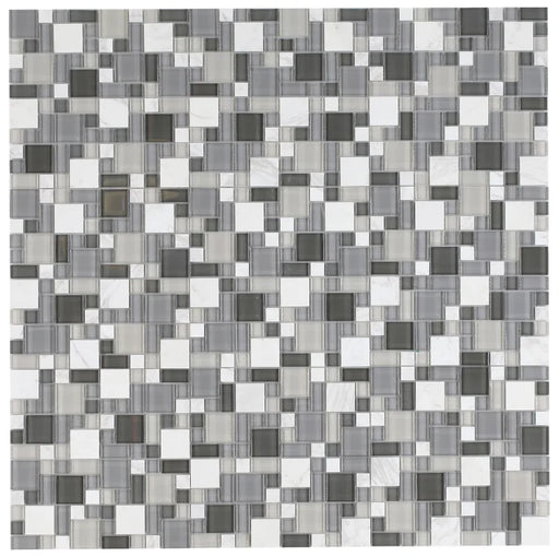 Milano Sea 11.75x11.75 Glass & Marble Mosaic