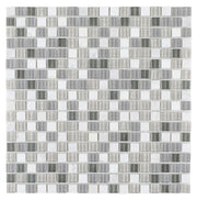 Milano Sea Mini 12x12 Glass & Marble Mosaic
