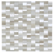 Milano Sea Salt Prime 11.75x11.75 Glass & Marble Mosaic