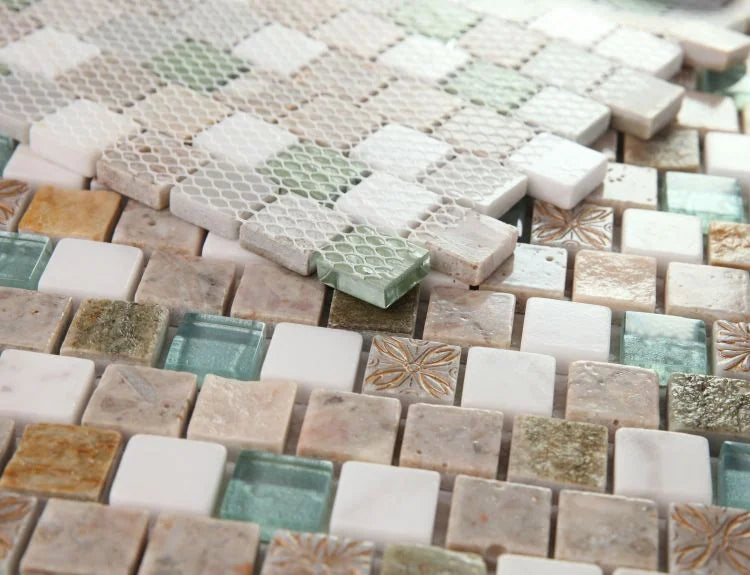 Milano Selene Summer New 11.75x11.75 Glass Composite Stone Resin Mosaic