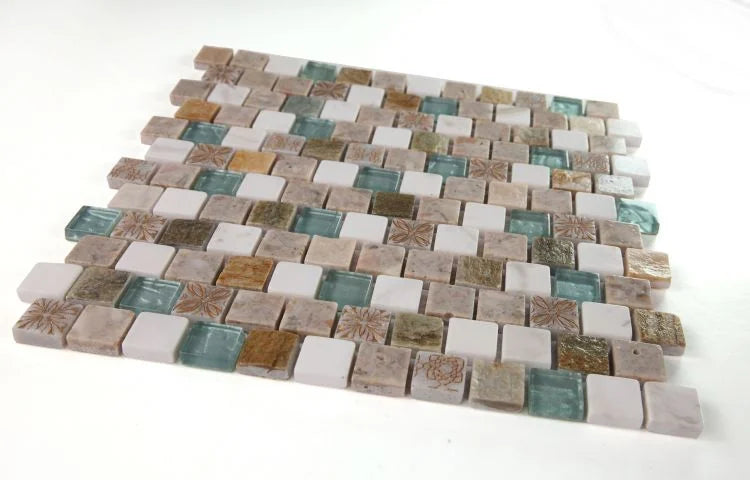 Milano Selene Summer New 11.75x11.75 Glass Composite Stone Resin Mosaic