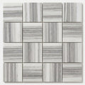 Mink / Equator (Zebra) Mink Marble 2x2 Polished Mosaic (Regular) close-up