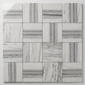Mink / Equator (Zebra) Mink Marble 6x6 Polished Tile close-up