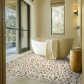 Mix Marble Pebbles Mesh Backed Tumbled Stone Mosaic Tile