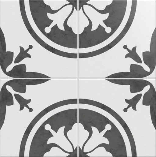 Mix & Match Series Heritage Braga 9277 8x8 Matte Decorative Look Porcelain Tile