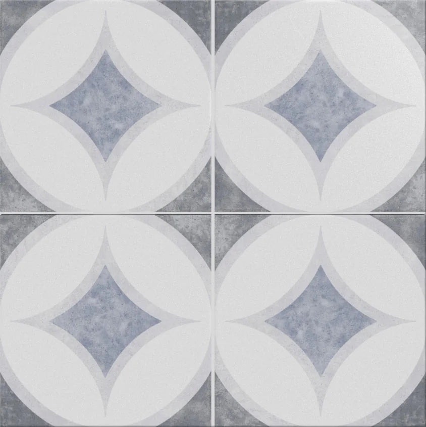 Mix & Match Series Heritage Porto 9221 8x8 Matte Pattern Look Porcelai ...