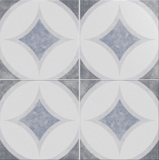 Mix & Match Series Heritage Porto 9221 8x8 Matte Pattern Look Porcelain Tile