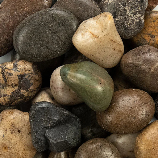 Mixed 3-5 CM 40 LBS Polished Stone Pebbles