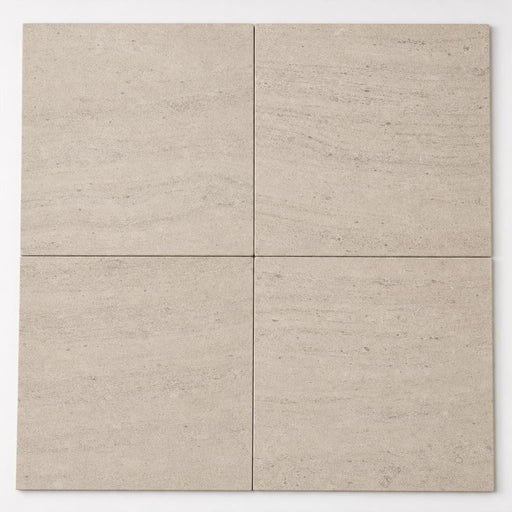 Mocha Cream 18x18 Honed Limestone Tile close-up