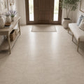 Mocha Cream 18x18 Honed Limestone Tile — Foyer floor