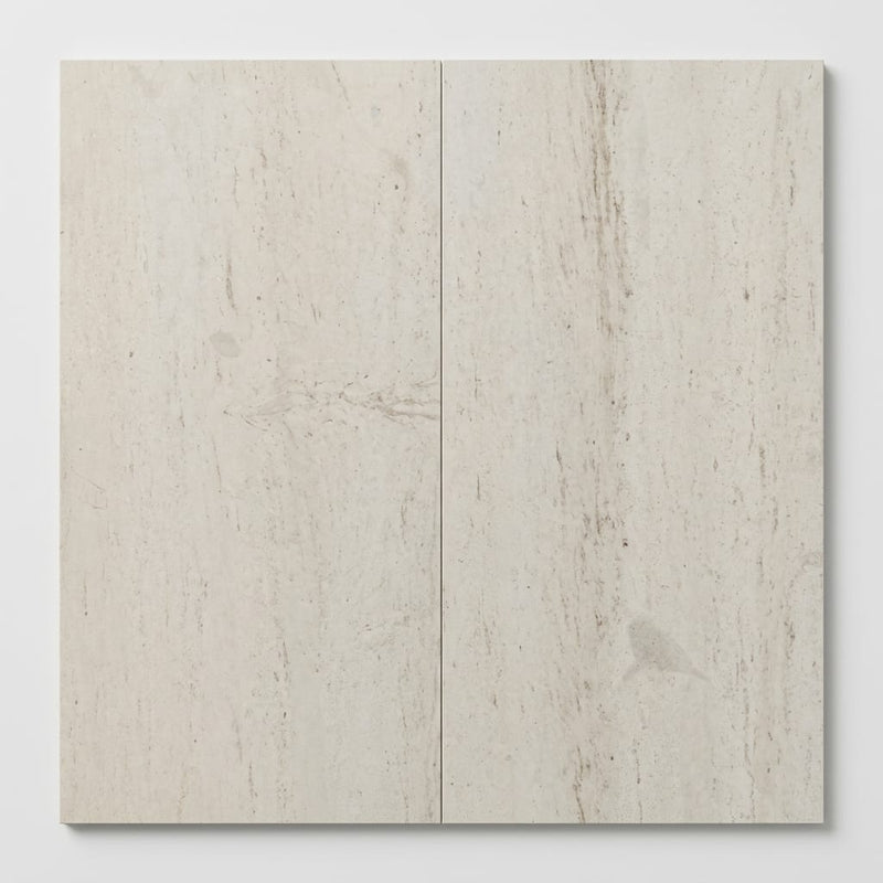 Mocha Cream Limestone Tile 12x24 Honed close-up