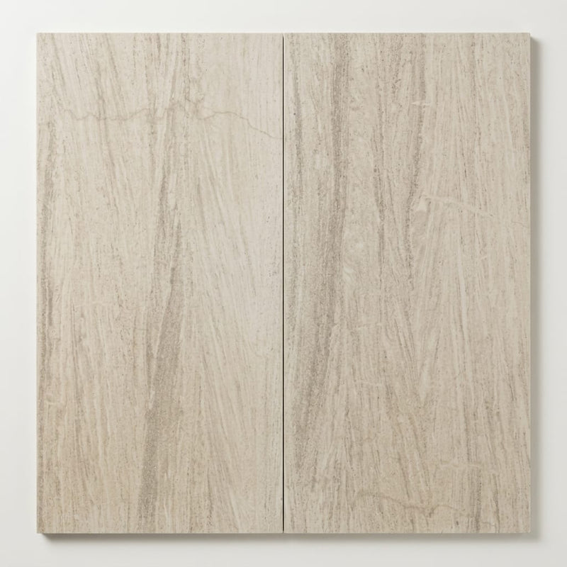 Mocha Cream Limestone Tile 24x48 Honed close-up