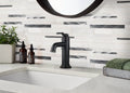 Moderno Blanco Interlocking Pattern Misc. Glass Stone Metal Blend Mosaic Tile