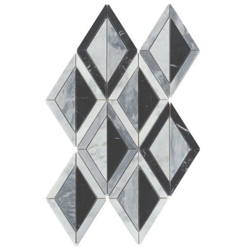 Modni Arlo Cool Blend Honed 16x10.25 Marble Mosaic