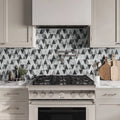 Modni Beckett Cool Blend 13x11.75 Honed Marble Mosaic