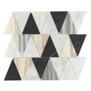 Modni Beckett Warm Blend 13x11.75 Honed Marble Mosaic