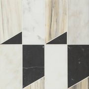 Modni Jett Warm Blend Honed 12x12 Marble Mosaic