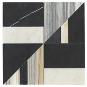 Modni Lennox Warm Blend 16x16 Honed Marble Mosaic