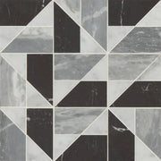 Modni Quin Cool Blend 11.75x11.75 Honed Marble Mosaic