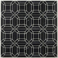 Monet Nero Marquina 1x1 Honed Decorative Marble Mosaic close-up