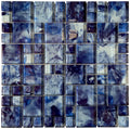 Monet Optic Blue Irregular Glass Mosaic Tile