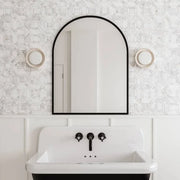 Monet Oriental White 11.25x11.25 Honed Decorative Marble Mosaic