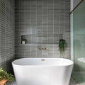 Monet Oriental White 12.25x12.25 Honed Marble Mosaic