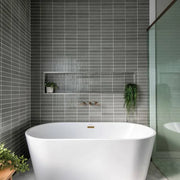 Monet Oriental White 12.25x12.25 Honed Marble Mosaic