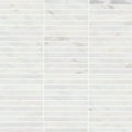 Monet Oriental White 12x11.75 Honed Decorative Marble Mosaic