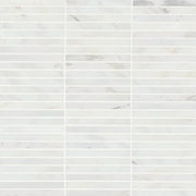 Monet Oriental White 12x11.75 Honed Decorative Marble Mosaic