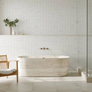 Monet Oriental White 12x11.75 Honed Decorative Marble Mosaic