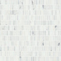 Monet Oriental White 12.25x12 7 Honed Marble Mosaic