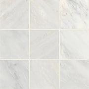 Monet Oriental White 4x4 Honed Decorative Floor & Wall Marble Tile