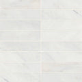 Monet Oriental White 8x2 Honed Marble Floor & Wall Tile
