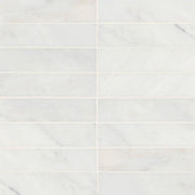 Monet Oriental White 8x2 Honed Marble Floor & Wall Tile