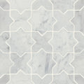 Monet White Carrara 12.25x12.25 Honed Decorative Marble Mosaic