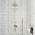 Monet White Carrara 12.25x12.25 Honed Decorative Marble Mosaic