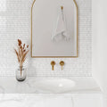 Monet White Carrara 12.25x12 7 Honed Marble Mosaic