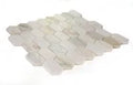 Montage Calacatta Gold Elongated Hex Honed Marble Mosaic