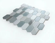 Montage Modern Grey 12.5x13.25 Elongated Hexagon Mosaic