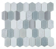 Montage Modern Grey 12.5x13.25 Elongated Hexagon Mosaic