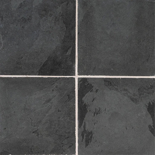 Montauk Black 12x12 Gauged Slate Natural Stone Tile